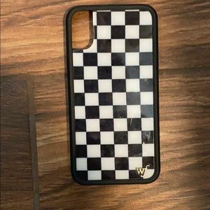 wildflower checkered iphone x case